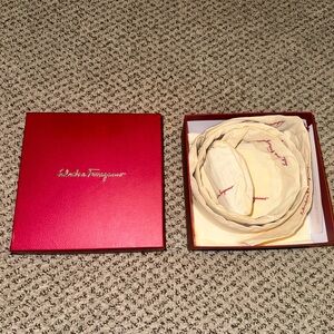 Ferragamo Reversible and Adjustable Gancini Belt - Black and Coffee Brown